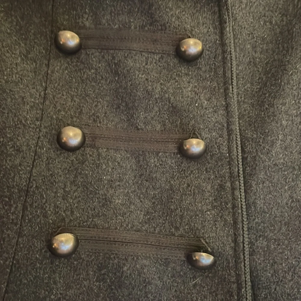 Vans Women's Grey Wool Blend Army Style Jacket, size small‎